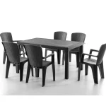 6 Liza Armchair Table Set
